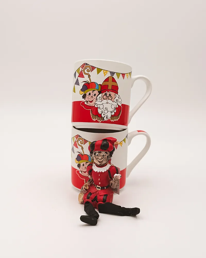 Sinterklaasmokken met een Piet-figuurtje
